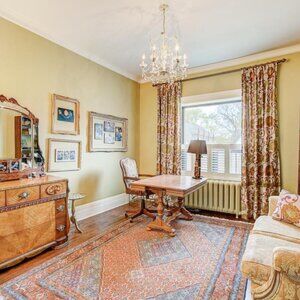 Gorgeous pleated curtains with matching cushion and extra fabric